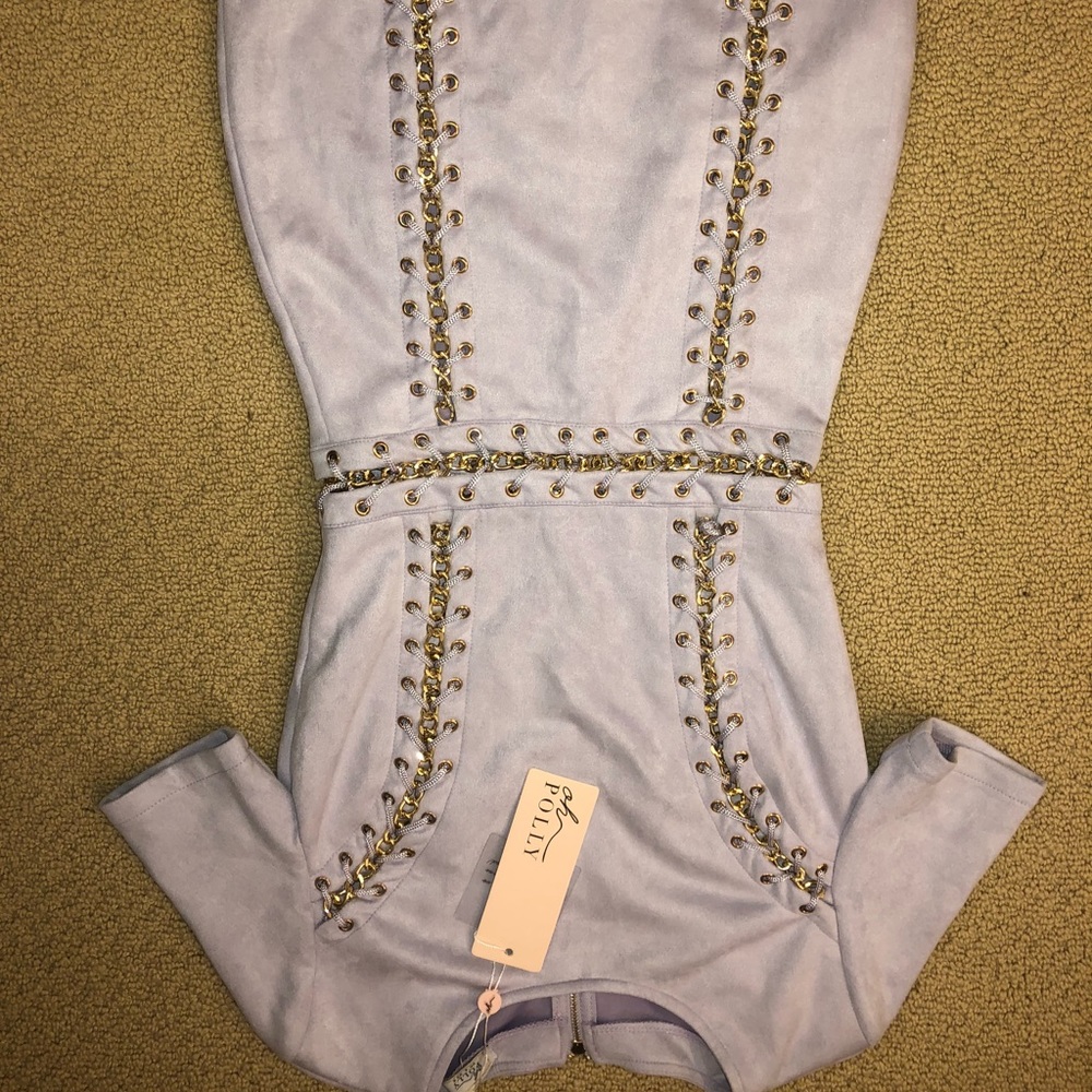 Mini dress with chain details